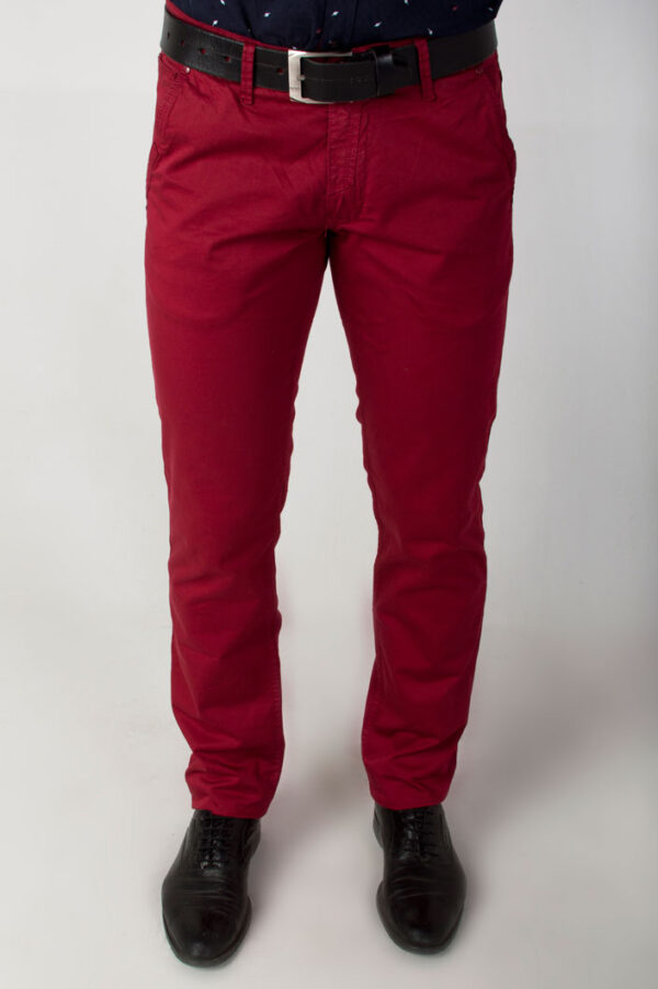 Мужские брюки-чинос красные Sezzar.by