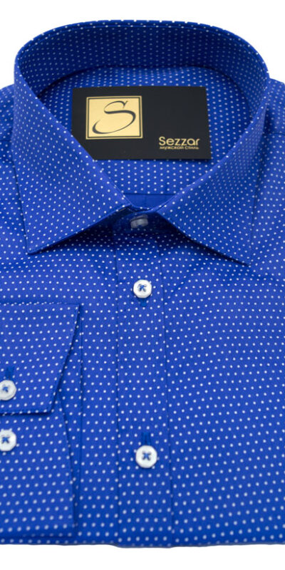 Сорочка мужская синяя Sezzar.by