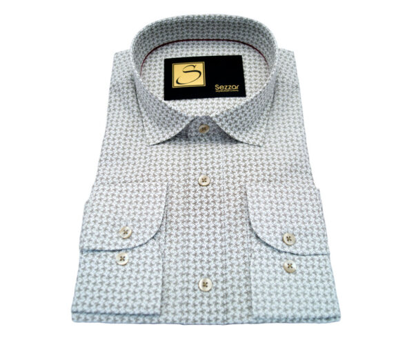 rubashka2 Рубашка мужская белая с черным Sezzar.by