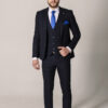 Мужской костюм тройка синий Sezzar.by