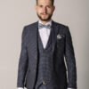 Костюм мужской тройка серый 65% шерсти Sezzar.by