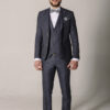 Костюм мужской тройка серый 65% шерсти Sezzar.by