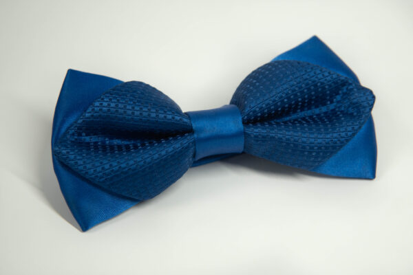 Галстук-бабочка мужской синий в мелкую фактуру Sezzar.by