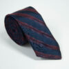 Галстук мужской тёмно-синий в красную полоску Sezzar.by