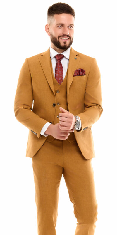 Костюм мужской тройка в цвете camel Sezzar.by