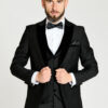 Смокинг тройка с бархатным лацканом Sezzar.by